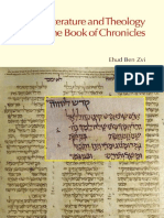 Zvi B E History Literature and Theology in The Book of Chronicles PDF