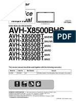 AVH-X 8500 - 8550 - 8580 BT Manual Servico CRT 5284 PDF