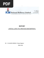 (Initial Line Up & Process Description) : BY: M. SALEEM CHOHAN (Trainee Engineer) NRL# 11542