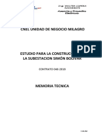 1 Memoria Tecnica Se S B PDF