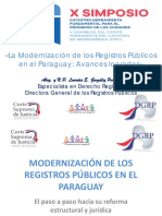 La Modernización de Los Registro Publicos en El Paraguay-Avances Logrados PDF