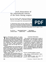 Anatomical Observations of The Subarachnoid Cisterns of The Brain During Surgery