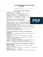 Pauta de Registro de Actitudes y Conductas Durante Evaluación