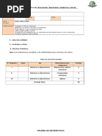 Prueba 8 Fracciones Decimales Potencia y Raices