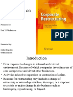 Presentation On Corporate Restructuring