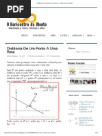 Distância de Um Ponto A Uma Reta O Baricentro Da Mente