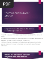 Lesson 9 - Themes and Subject Matter