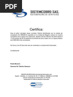 Certificacion Sistemcobro