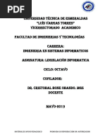 Modulo Legislaciòn Informatico