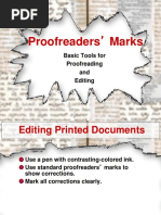 Proofreaders' Marks: Basic Tools For Proofreading and Editing