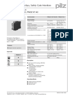 Emergency Stop Relays, Safety Gate Monitors: Pnoz X7 24 V Dc/Ac, Pnoz X7 Ac