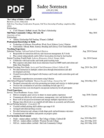 Resume and Reference Page