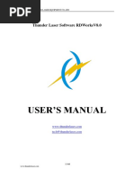 Thunder Laser Software RDWorksV8.0 USER MANUAL PDF