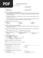 Taller de Matemáticas - Freddy Ucros 2018