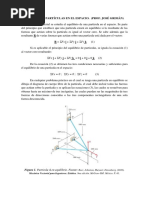 Equilibrio de Partículas en El Espacio