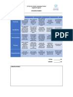 Speaking Rubric