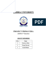 Construction of 2w & 4w Cbu Warehouse Building - Project Charter