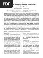 Application of Queuing Theory in Construction Industry