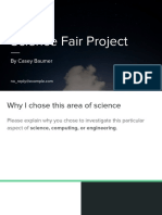 Science Fair Project: by Casey Baumer