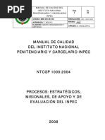 Manual de Calidad Del Inpec