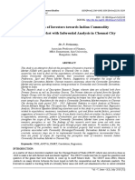 Perception of Investors Towards Indian Commodity Derivative Market With Inferential Analysis in Chennai City