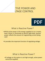 Reactive Power and Voltage Control