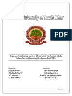 Constitutional Aspect of Infrastructural Development in India