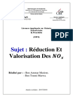 A Ben Ammar Réduction Et Valorisation Des Oxydes Dazotes