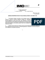 Unified Interpretation of Solas Regulations Ii-1/28 and Ii-1/29