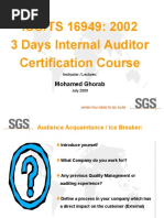 TS Auditor Course