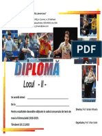 Diploma Tenis de Masa Loc II F