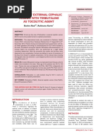 Success of External Cephalic Version With Terbutaline As Tocolytic Agent