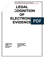 IT PROJECT - Legal Recognition of Electronic Evidence