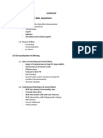 Hydro Geology in Mining