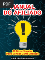 MANUAL DO AFILIADO - 10 Dicas Simples para Vender Como Afiliado!