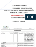 Octavo CCNN Plan de Unidad Didactica 2017 - 2018