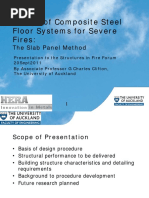 Design of Composite Steel Floor Systems For Severe Fires The Slab Panel Method PDF