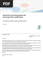 Saudi Food & Drug Authority Strategic Plan 2018-2022: Protecting and Promoting Public Health