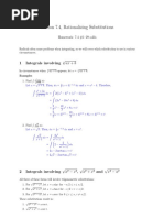 Section 7.4, Rationalizing Substitutions: 1 Integrals Involving Ax + B