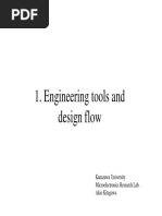 Engineering Tools and Design Flow: Kanazawa University Microelectronics Research Lab. Akio Kitagawa