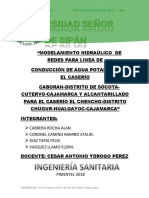 Modelamiento Hidraúlico para Linea de Agua y Desague