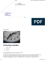 Science and Technology Timeline