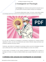 Los 4 Métodos de Investigación en Psicología - Lifeder