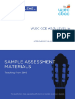 GCE Music Sample Assessment Materials For Teaching From 2016 WALES PDF