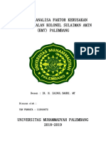 Makalah Analisa Faktor Kerusakan Jalan Di Jalan Kolonel Sulaiman Amin