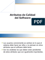 Atributos de Calidad Del Software