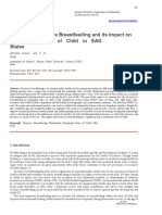 A Study of Exclusive Breastfeeding and Its Impact On Nutritional Status of Child in EAG States