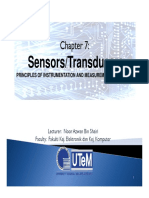 Sensors/Transducers: Principles of Instrumentation and Measurement ( (Bekg 1233) )