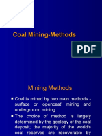 Notes On Coal Mining Methods