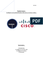 Packet Tracer Configurer Une Authentification AAA Avec Un Serveur Radius PDF